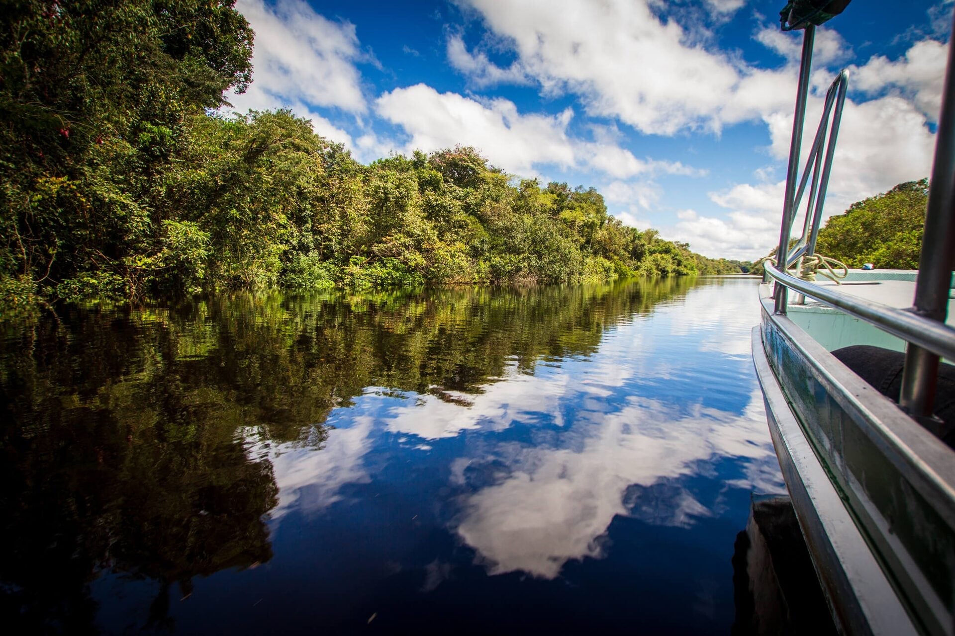 Testemunhe o famoso encontro das águas entre os rios Amazonas e Negro